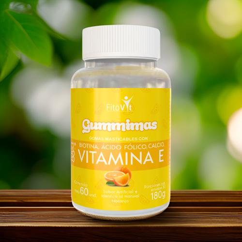 Envase amarillo gomitas vitamina e
